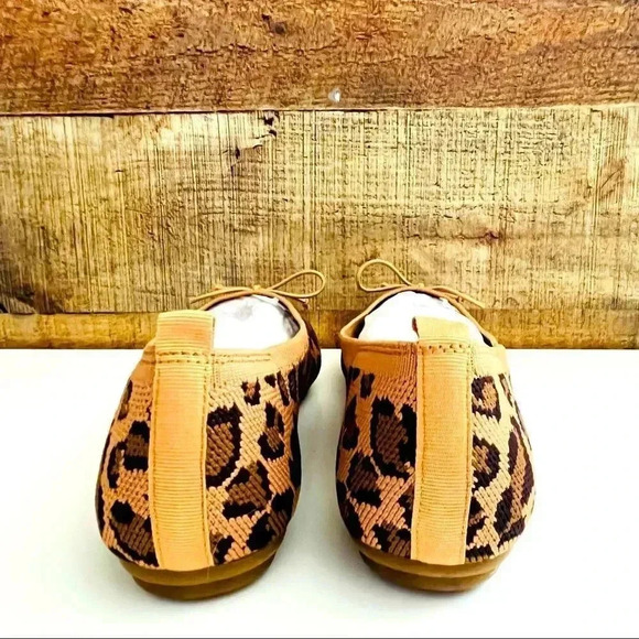 New Vince Camuto Flanna Leopard Washable Knit Ballet Flats - Picture 5 of 11
